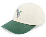 Mallard Duck Washed Stone/Dark Green Dad Cap