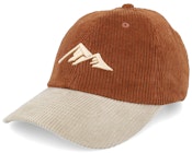 3d Mountain Logo Corduroy Brown/Khaki Dad Cap