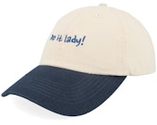 Do It Lady Washed Stone/Navy Dad Cap