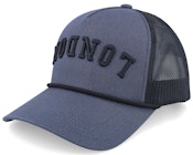 London Upside Down 3d Rope Charcoal/Black A-Frame Trucker