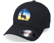 Deer Sunset Black Flexfit