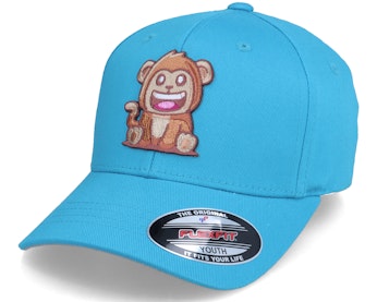 Kids Cool Monkey Hawaii Ocean Blue Flexfit