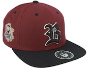 3D Sport Logo Side Patch Maroon/Black Snapback