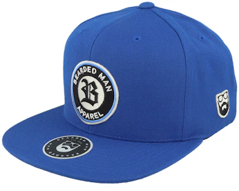 Old English B Patch Blue Snapback