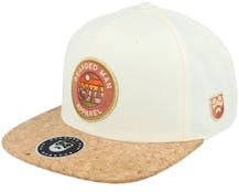 Easy Sunset Patch Natural/Cork Snapback - Bearded Man