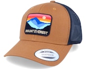 Mount Everest Patch Caramel/Black Trucker