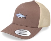 Blue Fin Tuna Fish Brown/Khaki Trucker