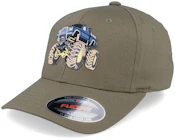 Kids Big Wheels Monster Truck Olive Flexfit