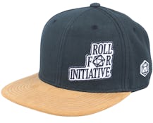Roll For Initiative Patch Black/Suede Snapback - Critiql Hit