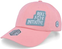 Roll For Initiative Patch Pink Dad Cap - Critiql Hit