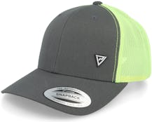 Padel Headwear White Rubber Charcoal/neon Trucker - Padelville