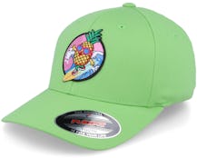 Kids Pineapple Surfer Summer Green Flexfit - Kiddo Cap