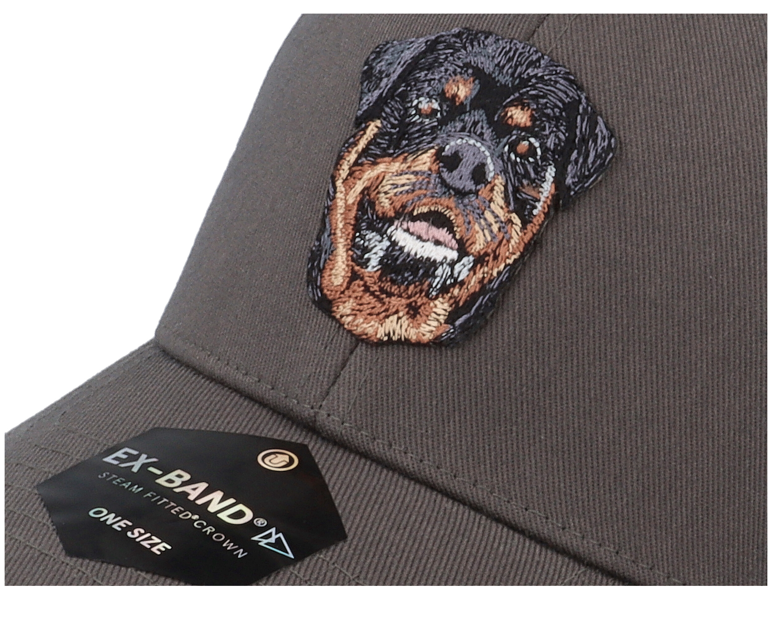Rottweiler Dog Patch Dark Grey Adjustable