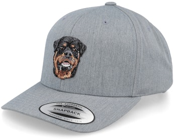 Kids Rottweiler Dog Patch Heather Grey Adjustable