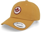 Canada Patch Canvas Light Brown Dad Cap