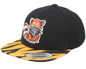 Kids Hatsie The Red Panda Black/Tiger Snapback