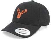Red Deer Logo Waxed Black Adjustable
