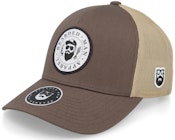 The President Of Beards Patch Brown/Khaki Trucker