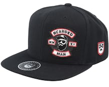Mc Biker Logo Multicam Black Snapback - Bearded Man
