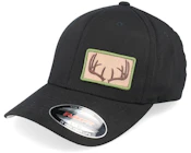 Brown Antlers Patch Side Black Flexfit