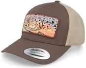 Big Trout Patch Brown/Khaki Trucker