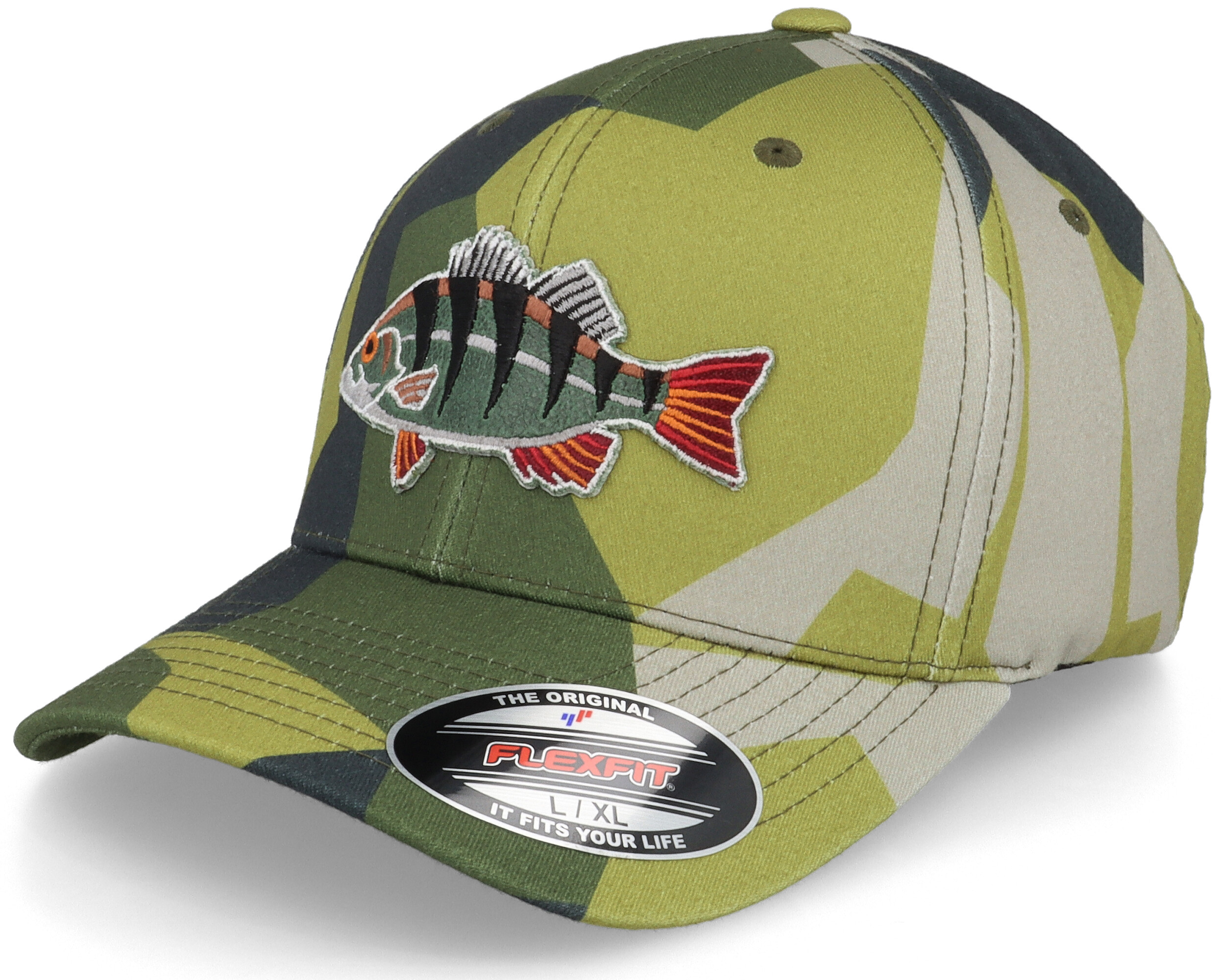 Perch Applique M90 Camo Flexfit - Skillfish cap