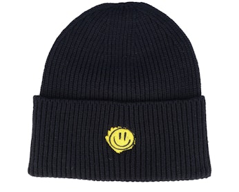 Trippy Smiley Black Recycled Oversized Cuff - Main Image