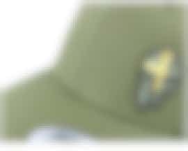 Sverige Sweden Army Skull Olive Trucker - Army Head