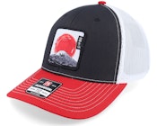 Mount Fuji Sunset 112 Tri Black/White/Red Trucker