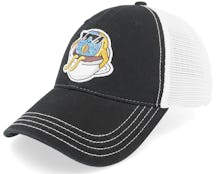 Doughnut In Coffe Cup Patch Black/White Dad Cap - Abducted