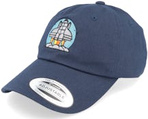 Space Rocket Launch Navy Dad Cap - Abducted