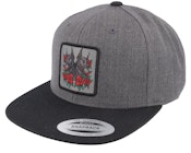 Dobermann & Roses Charcoal/Black Snapback