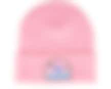 Dolphin On Waves Patch Pink Beanie - Iconic