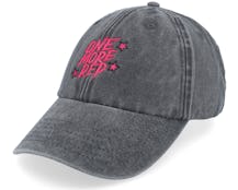Pink One More Rep Fitness Washed Black Dad Cap - Berzerk
