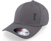 Poker King Crown Dark Grey Flexfit Wooly Combed - Iconic