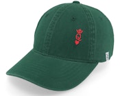 Poker Queen Crown Wai Washed Green Mom Cap