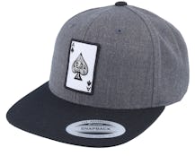 Ace Of Spades Charcoal/Black Snapback - Iconic