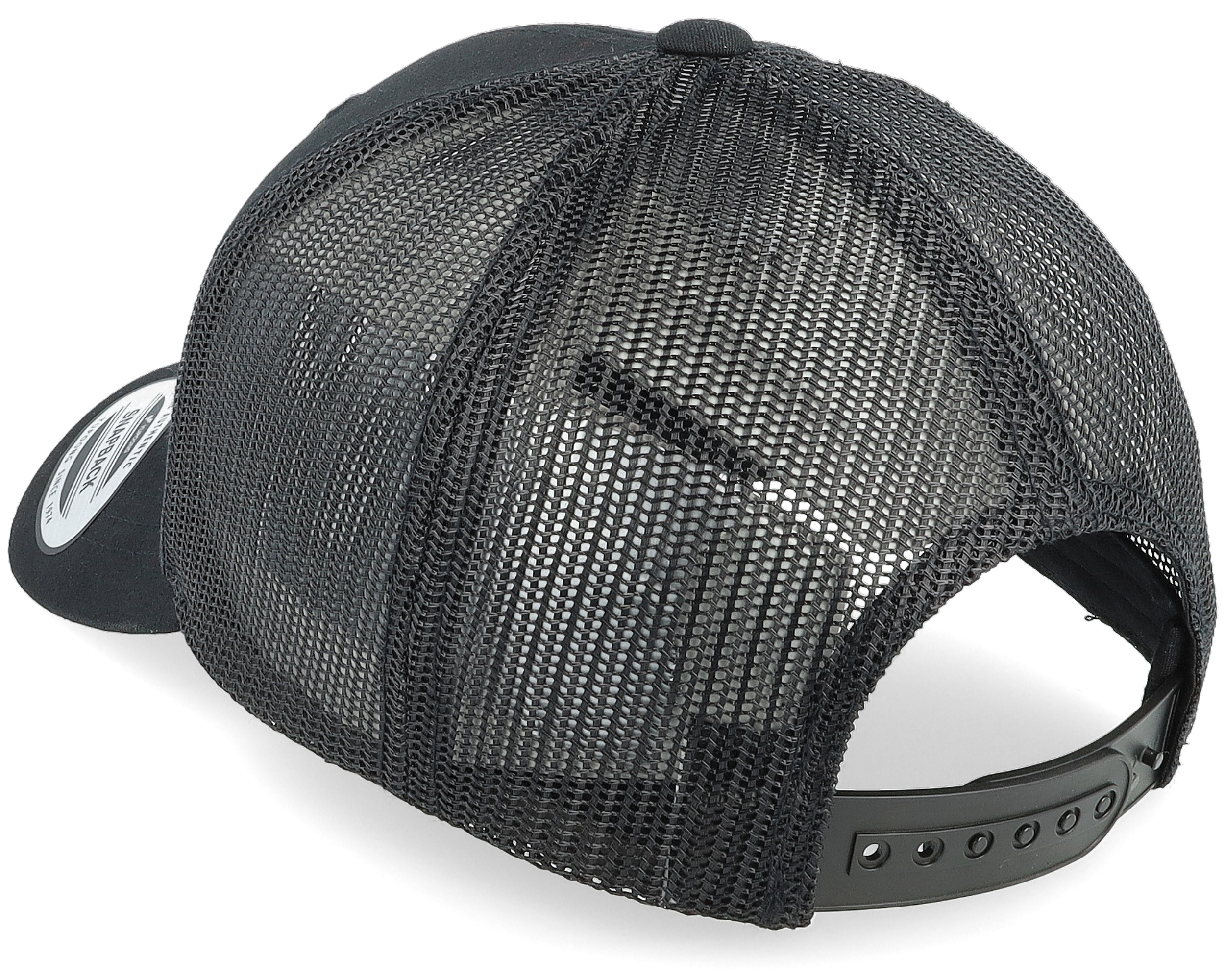 Kids Cool Smile Ball Black Trucker - Kiddo Cap