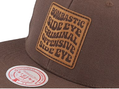 Bombastic Side Eye Brown Snapback - Iconic cap