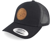 Bombastic Side Eye Dog Black Trucker