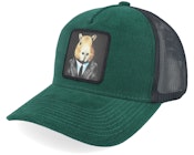 Capybara Suit Cord Green/Black A-Frame Trucker