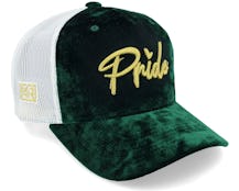 3d Gold Pride Logo Velvet Green/Ivory Trucker - Fair