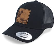 Great Wave Japan Patch Retro Black Trucker - Iconic