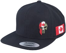 Canada Army Skull Black Snapback - Army Head
