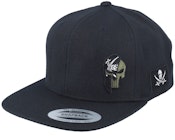 Pirate Army Skull Black Snapback