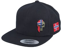 Norway Army Skull Black Snapback - Army Head