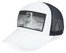 Astronaut Velvet White/Black A-frame Trucker - Calza Pennello