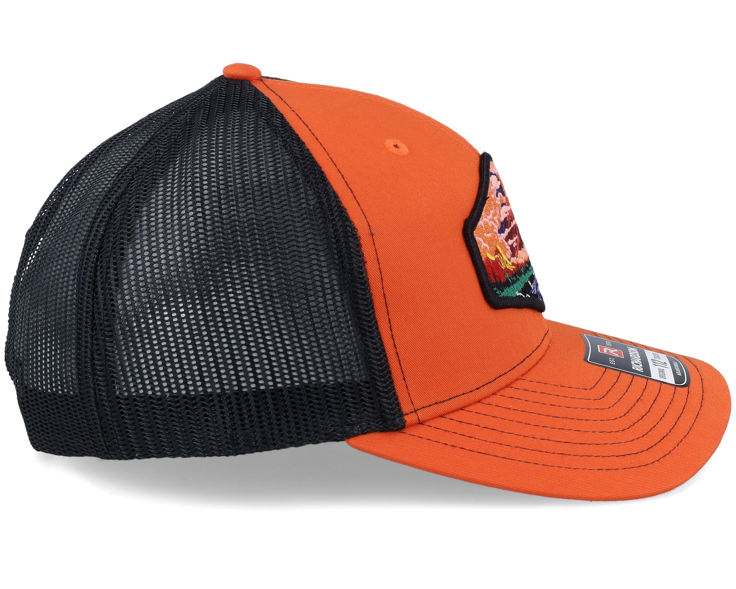 Orange store mesh hat