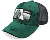 Kids Capybara Sofa Velvet Green/Black Trucker