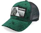 Kids Youth Capybara Sofa Velvet Green/Black